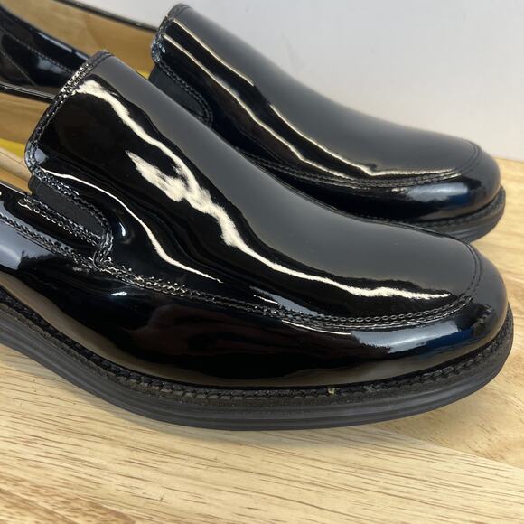 Cole Haan Loafers Black Patent Leather Slip On Grand.OS Lunargrand Size 10.5 main image 4